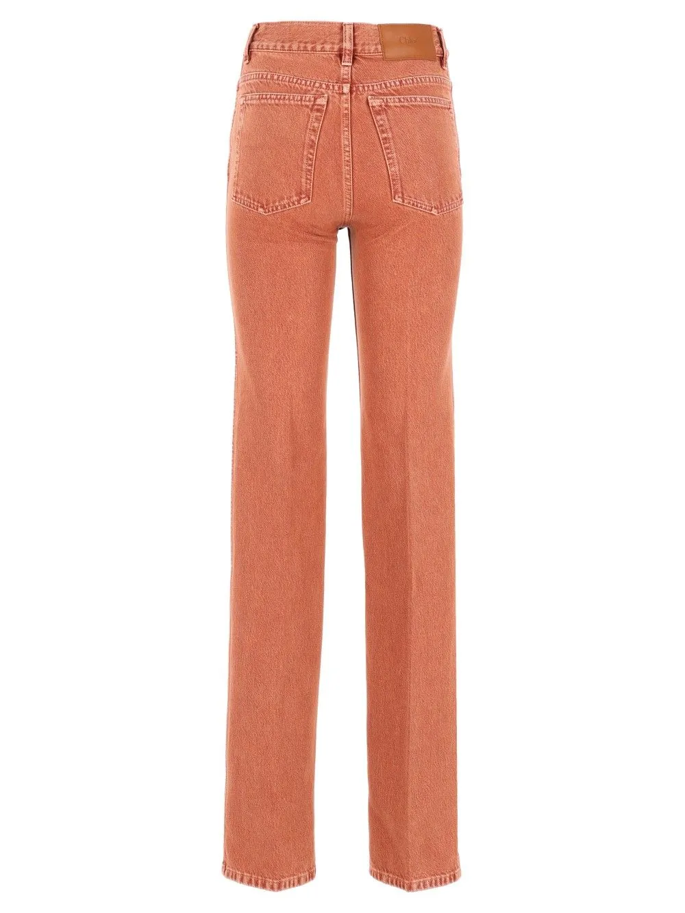 High-Waisted, Straight-Leg Jeans Brown sold by Wanan Luxury product image thumbnail 2