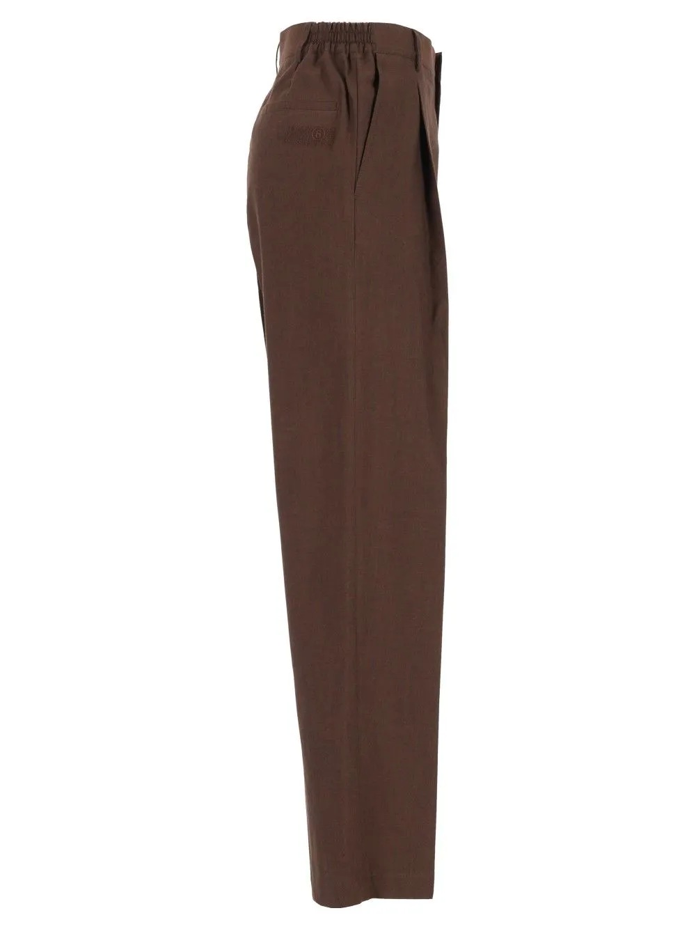 Wide-Leg With Pleats Trousers Brown sold by Wanan Luxury product image thumbnail 3