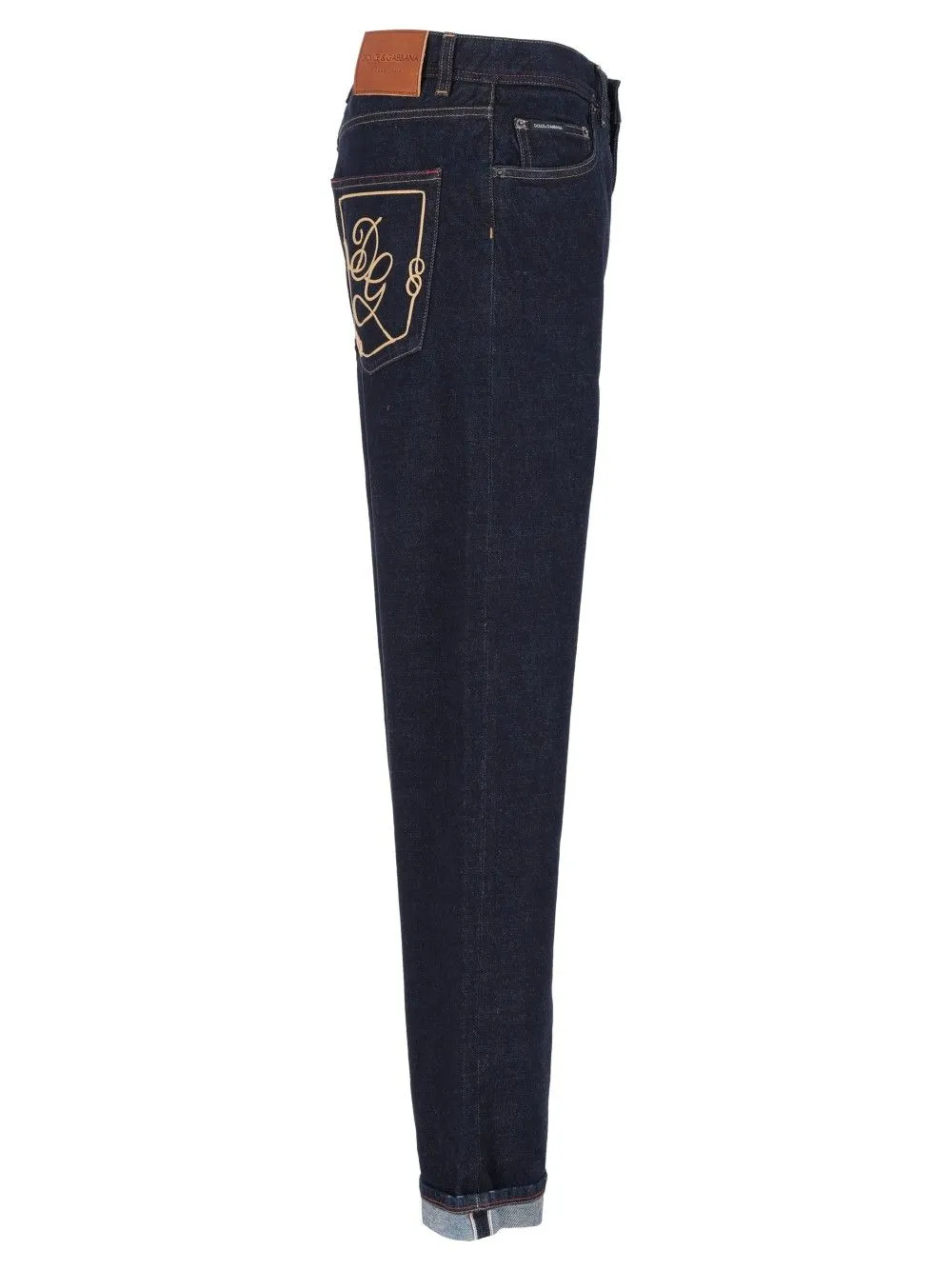 Jeans With Embroidery Trousers Blue sold by Wanan Luxury product image thumbnail 3