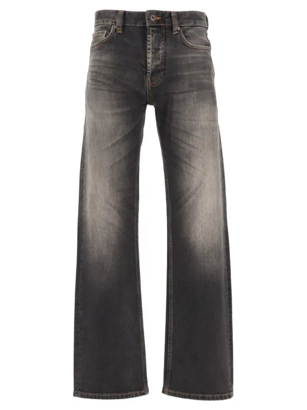 Jean Oversize 5 Poches En Denim Grey made by Emporio Armani