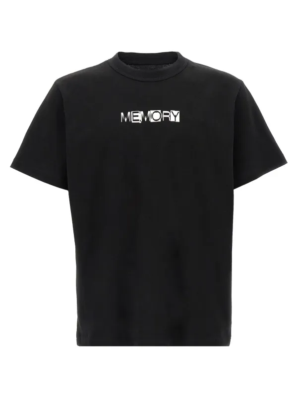 Memory T-Shirt White/Black made by Sacai