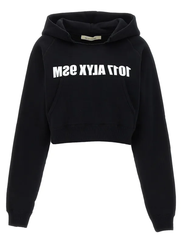 Logo Print Hoodie Sweatshirt White/Black made by Alyx