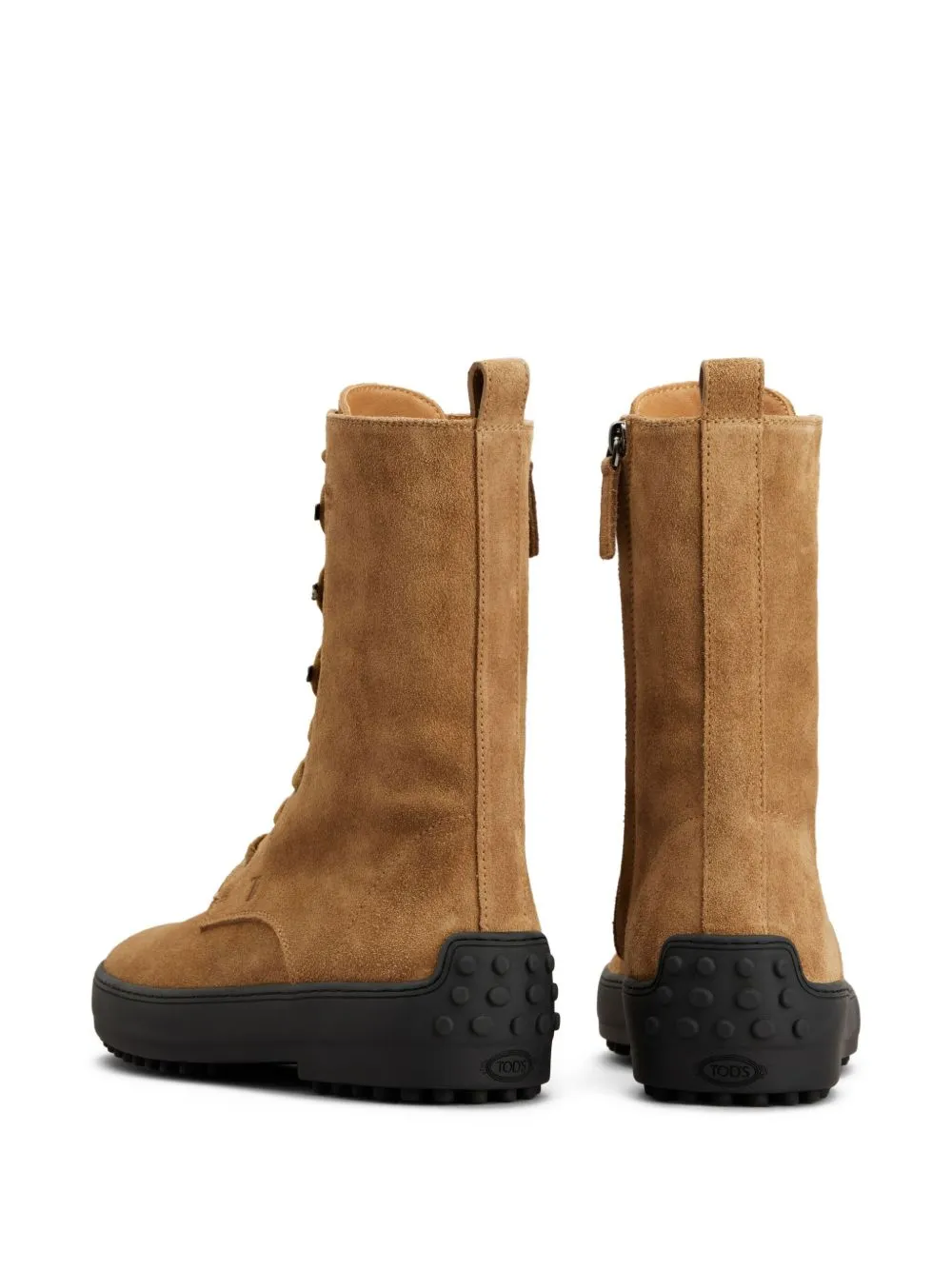 Gommino Leather Laced Boots sold by Wanan Luxury product image thumbnail 3