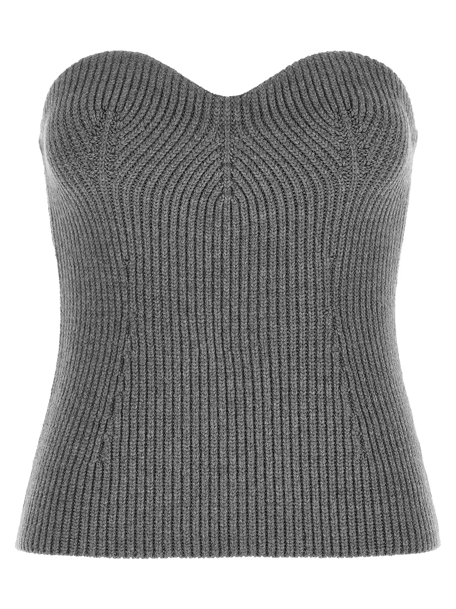 Off The Shoulder Top Gray sold by Wanan Luxury