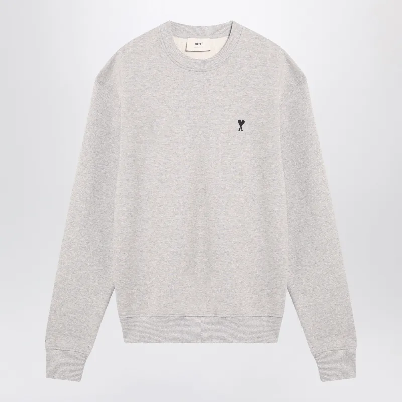 Grey Ami De Cœur Crewneck Sweatshirt made by Ami
