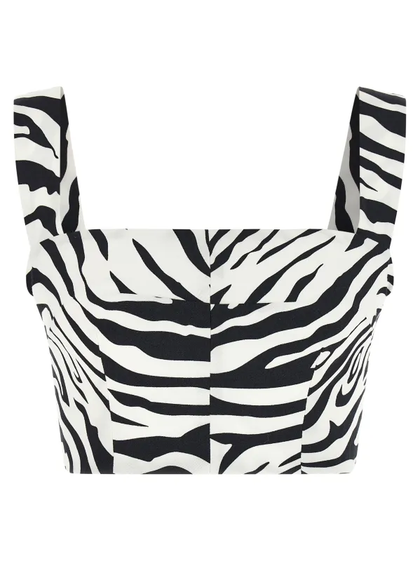 Zebra Tops White/Black made by Dolce & Gabanna