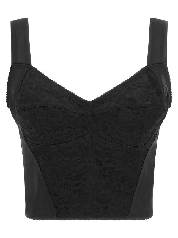 Corsetteria Tops Black made by Dolce & Gabanna