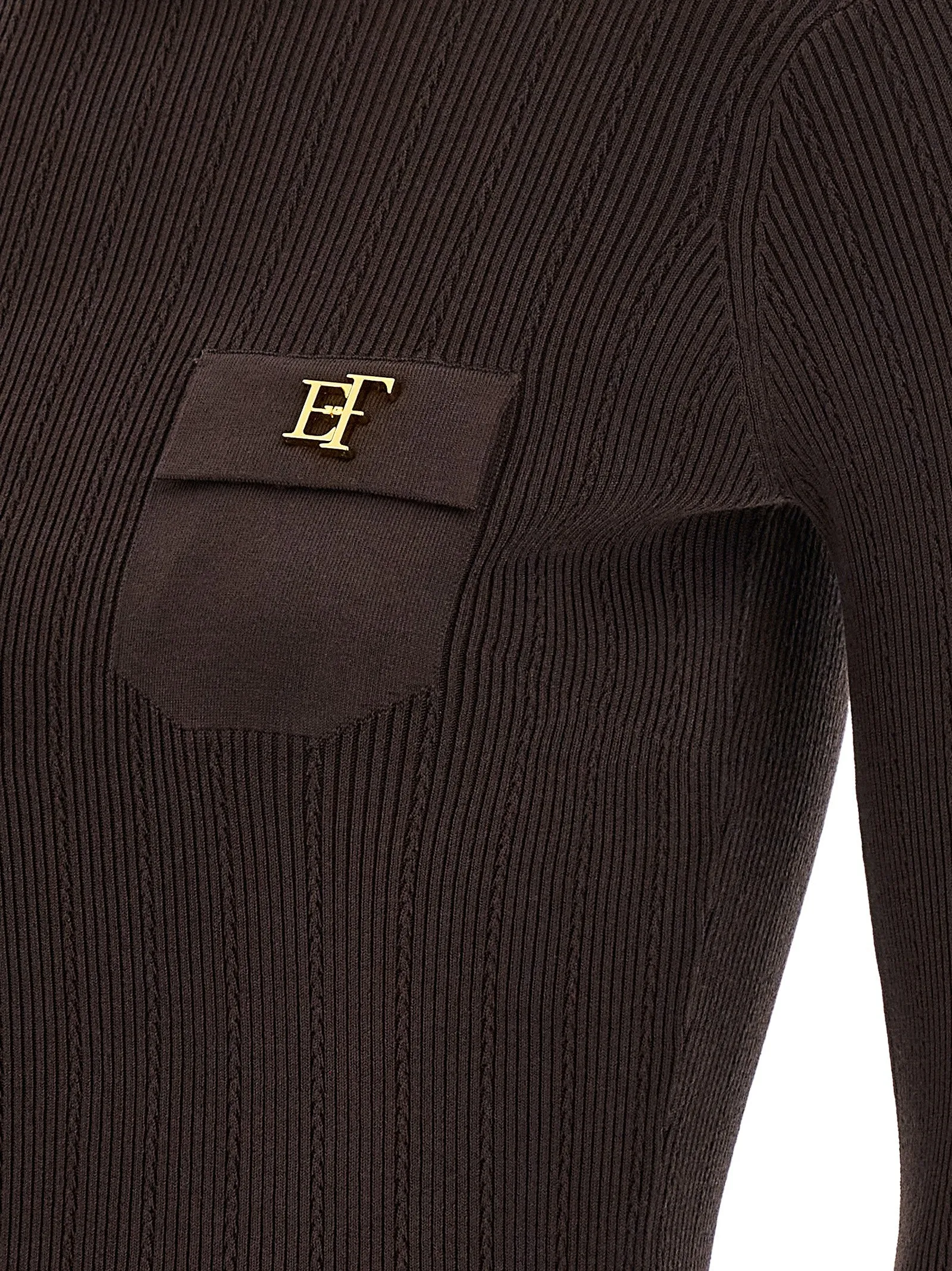 Tricot Turtleneck Sweaters And Cardigans Brown sold by Wanan Luxury product image thumbnail 4