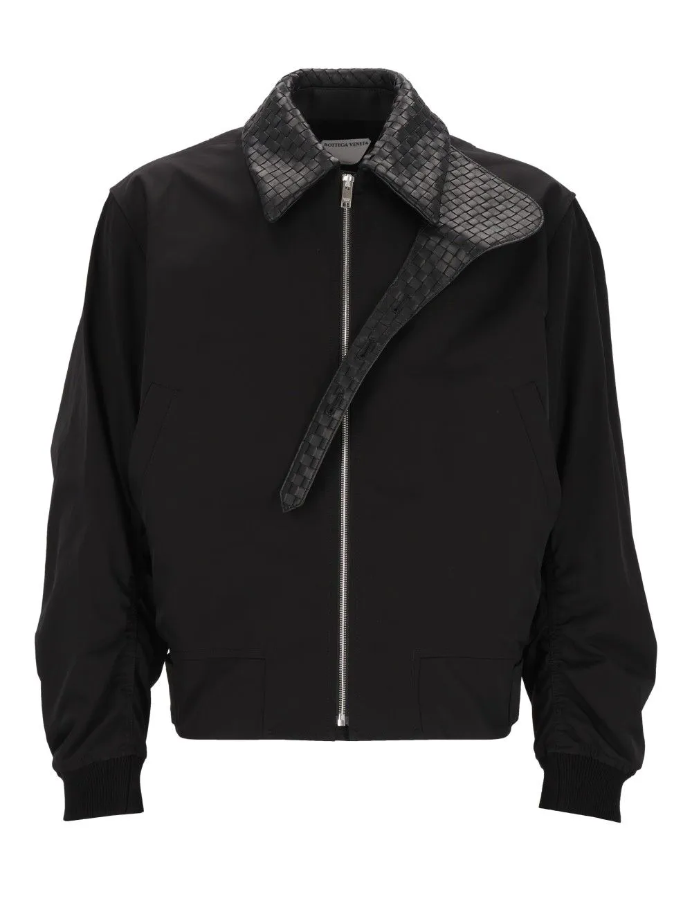 Padded Nylon Bomber Jacket Black sold by Wanan Luxury
