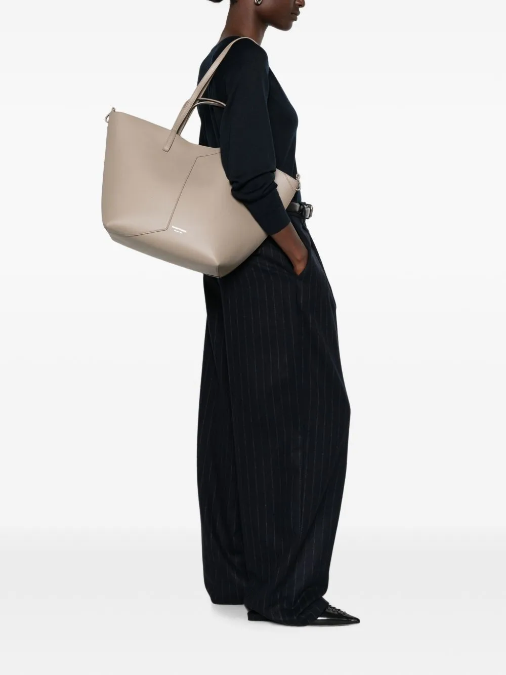 Medium Leather Tote Bag sold by Wanan Luxury product image thumbnail 3