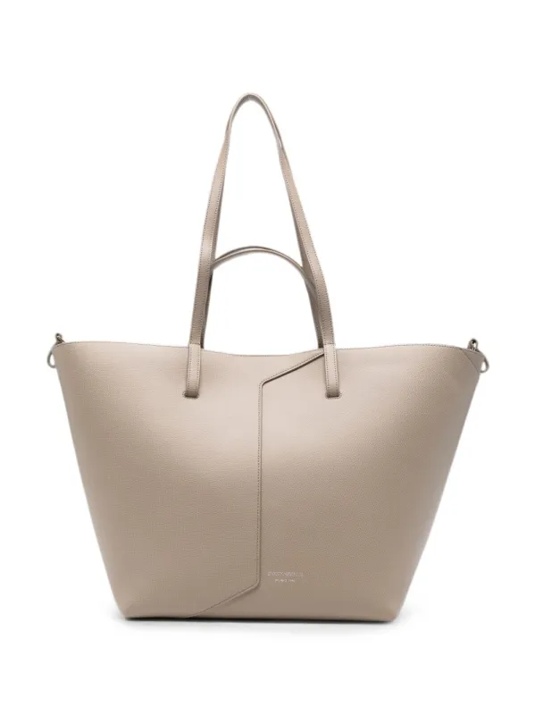 Medium Leather Tote Bag made by Emporio Armani