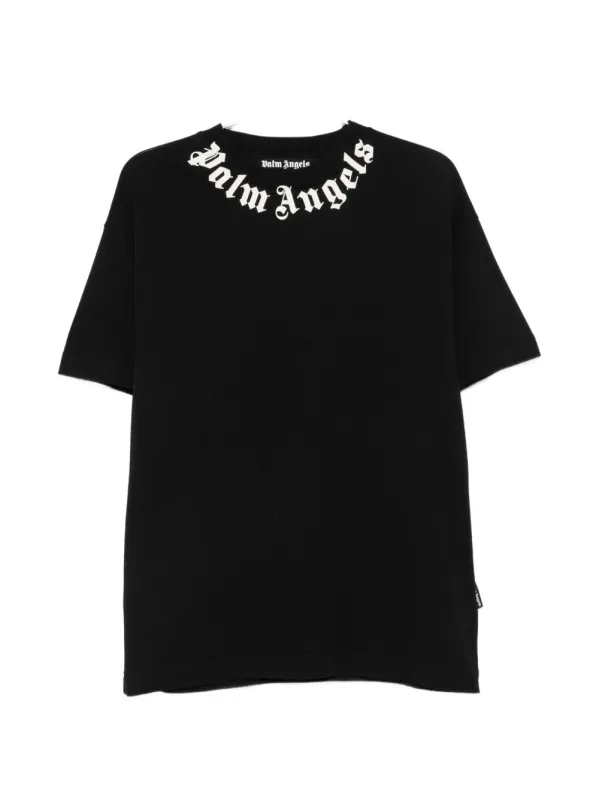 Logo Cotton T-Shirt made by Palm Angels