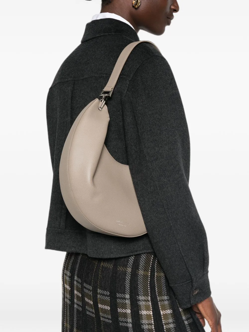 Medium Leather Hobo Bag sold by Wanan Luxury product image thumbnail 5