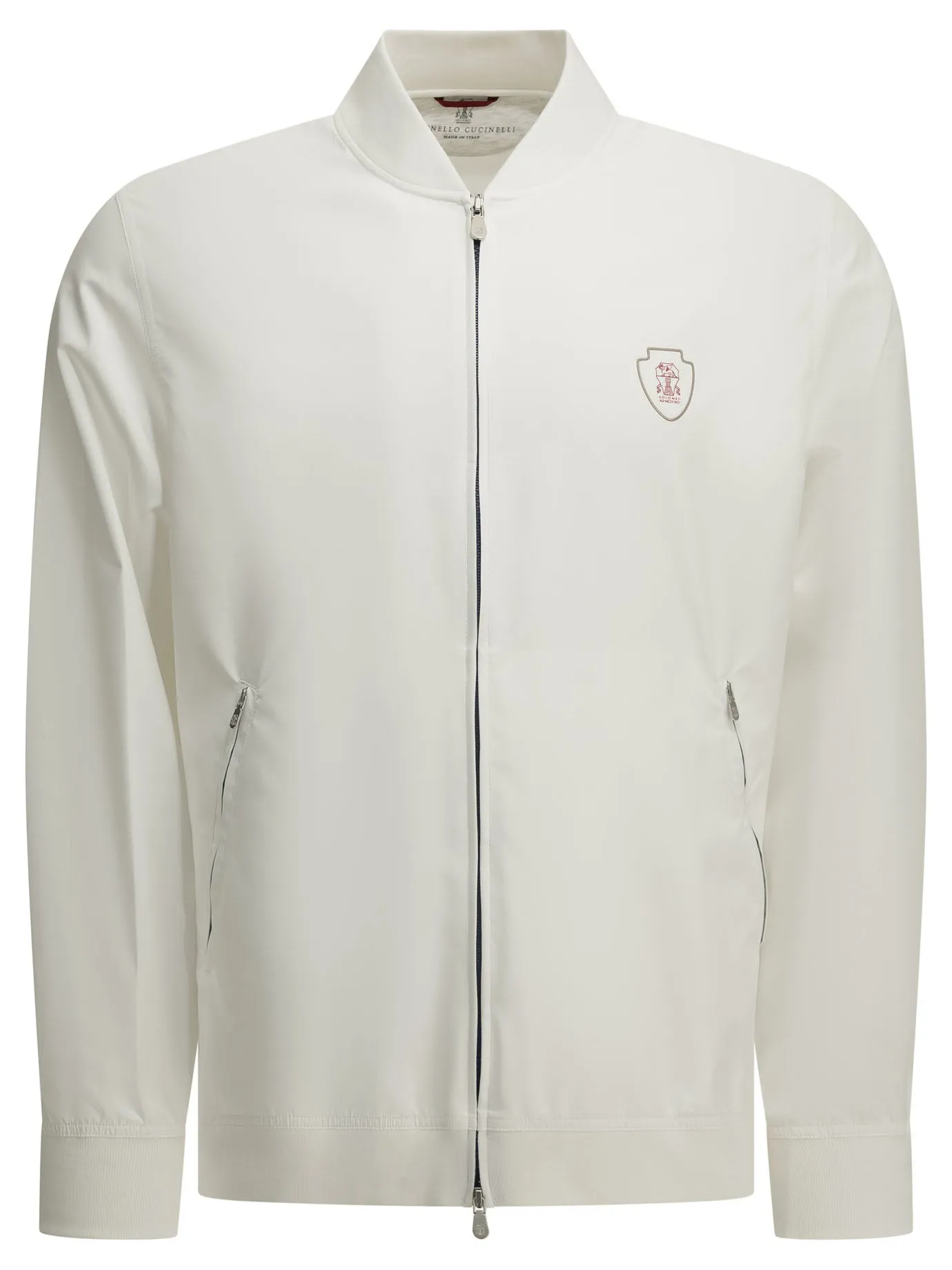 Zip-Up Sweatshirt With Logo Sweatshirts White sold by Wanan Luxury