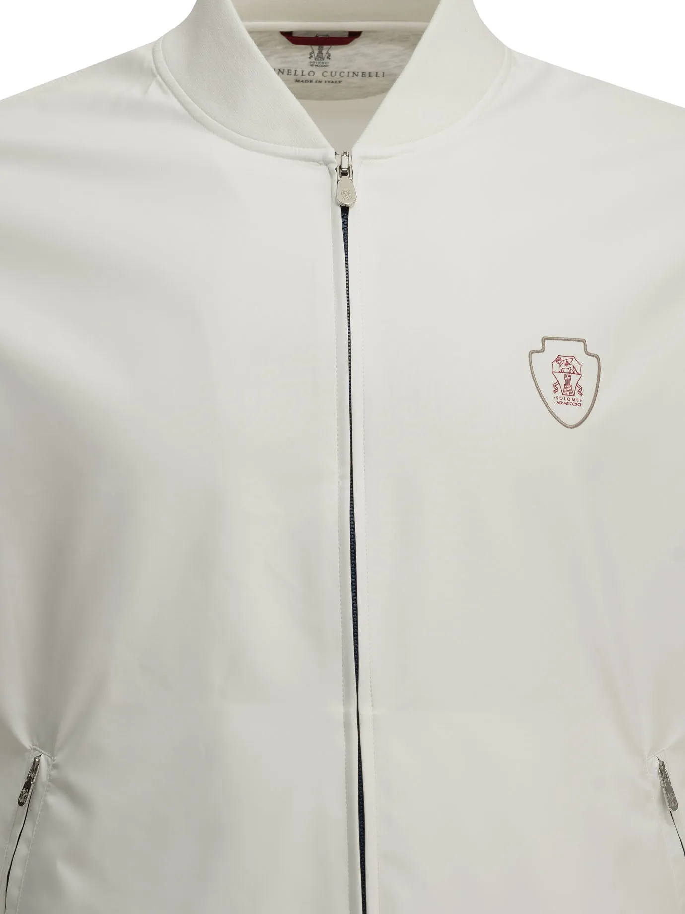 Zip-Up Sweatshirt With Logo Sweatshirts White sold by Wanan Luxury product image thumbnail 3