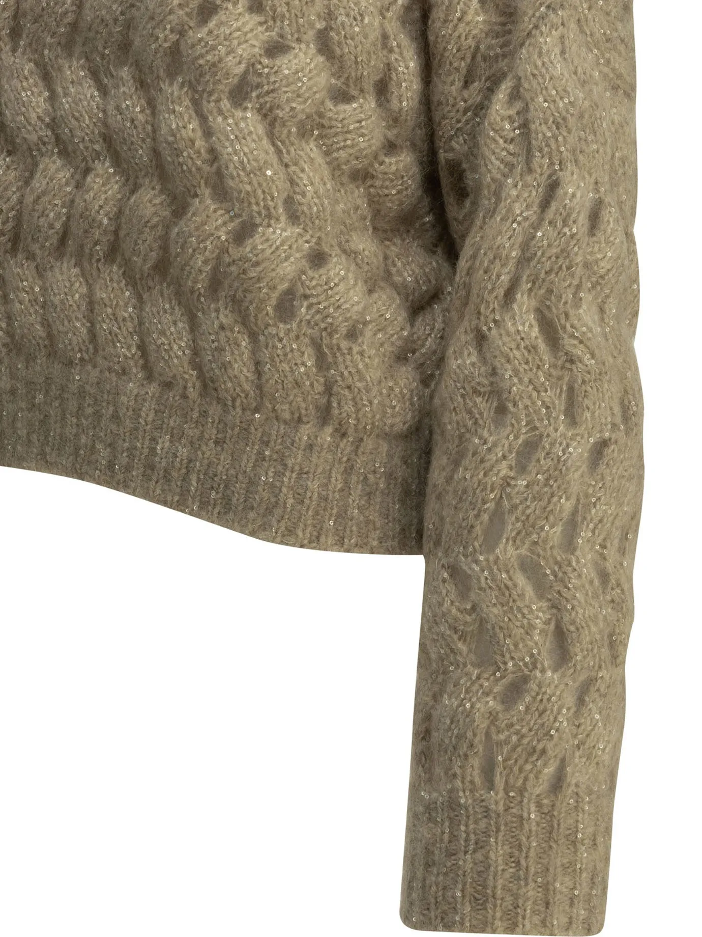 Dazzling Zigzag Cables Knitwear Beige sold by Wanan Luxury product image thumbnail 4