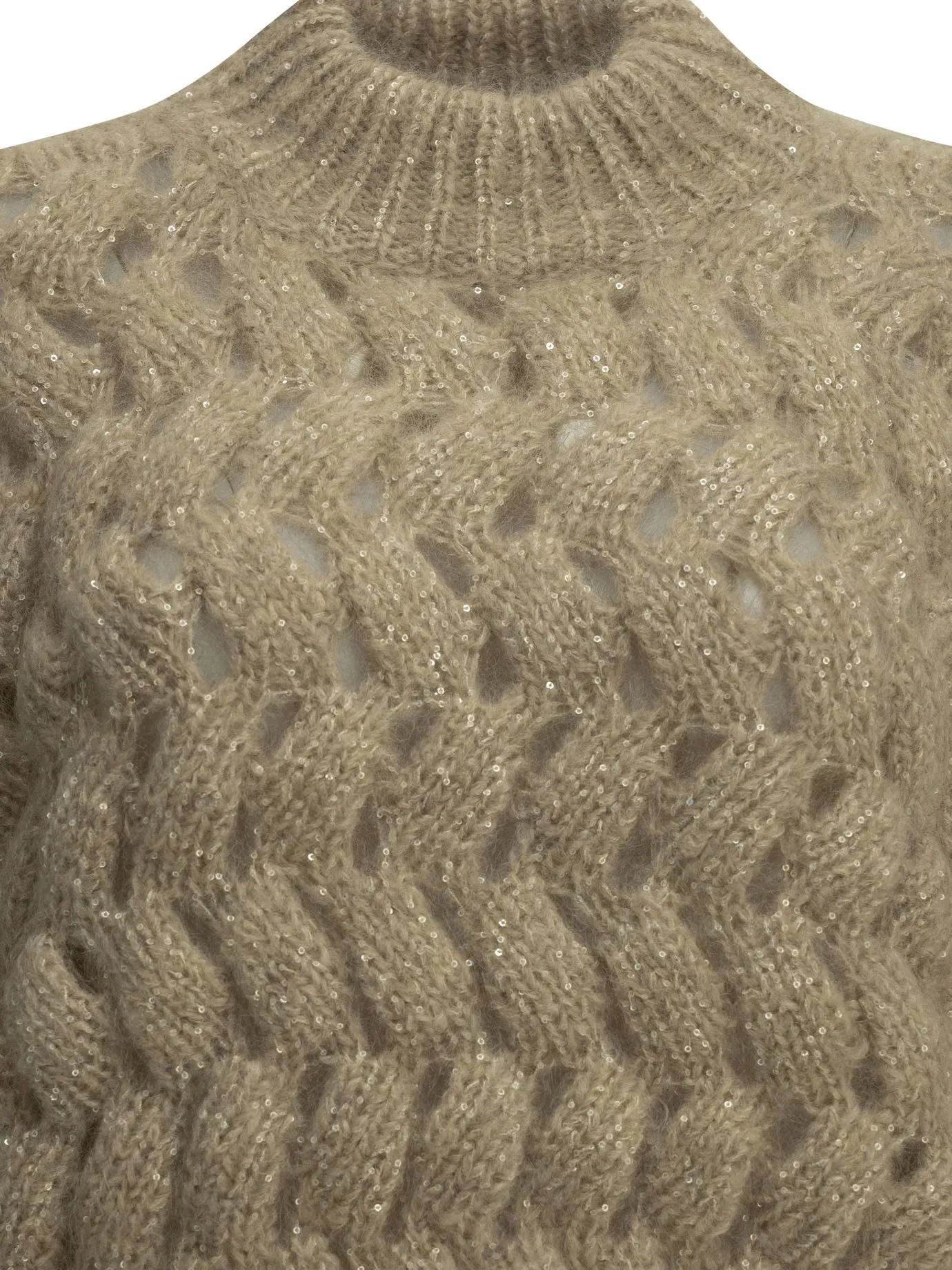 Dazzling Zigzag Cables Knitwear Beige sold by Wanan Luxury product image thumbnail 3