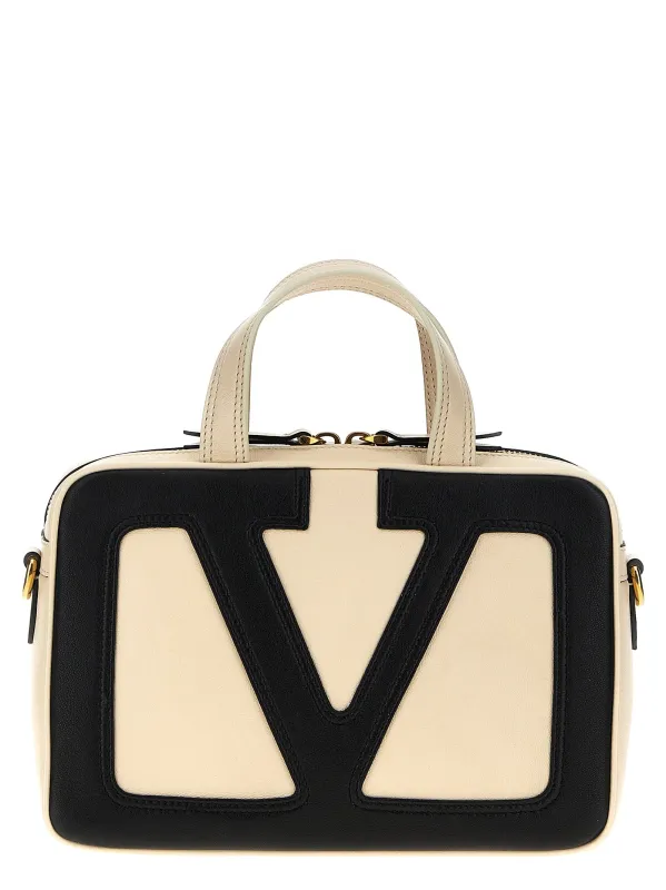 Viva Superstar Hand Bags White/Black made by Valentino Garavani
