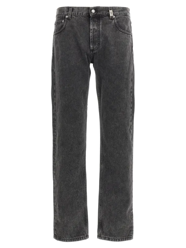 Metal Plate Jeans Black made by Alexander McQueen