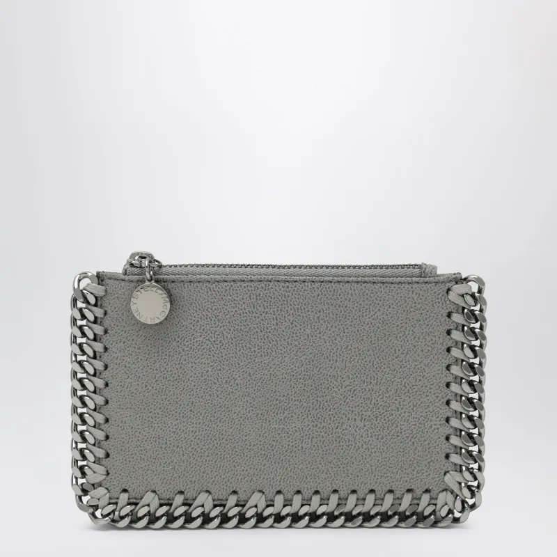 Light Grey Falabella Card Holder made by Stella McCartney