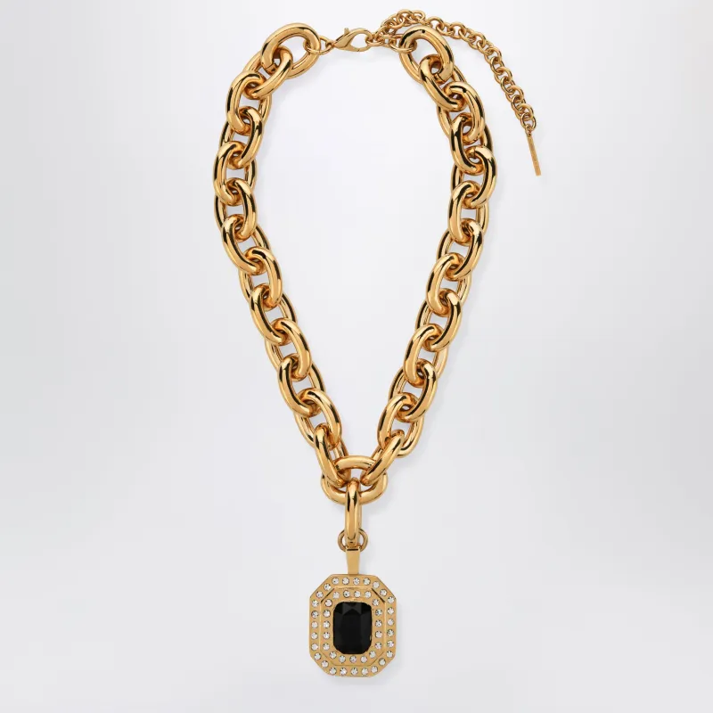 Gold-Tone Chain Necklace With Pendant made by Alessandra Rich