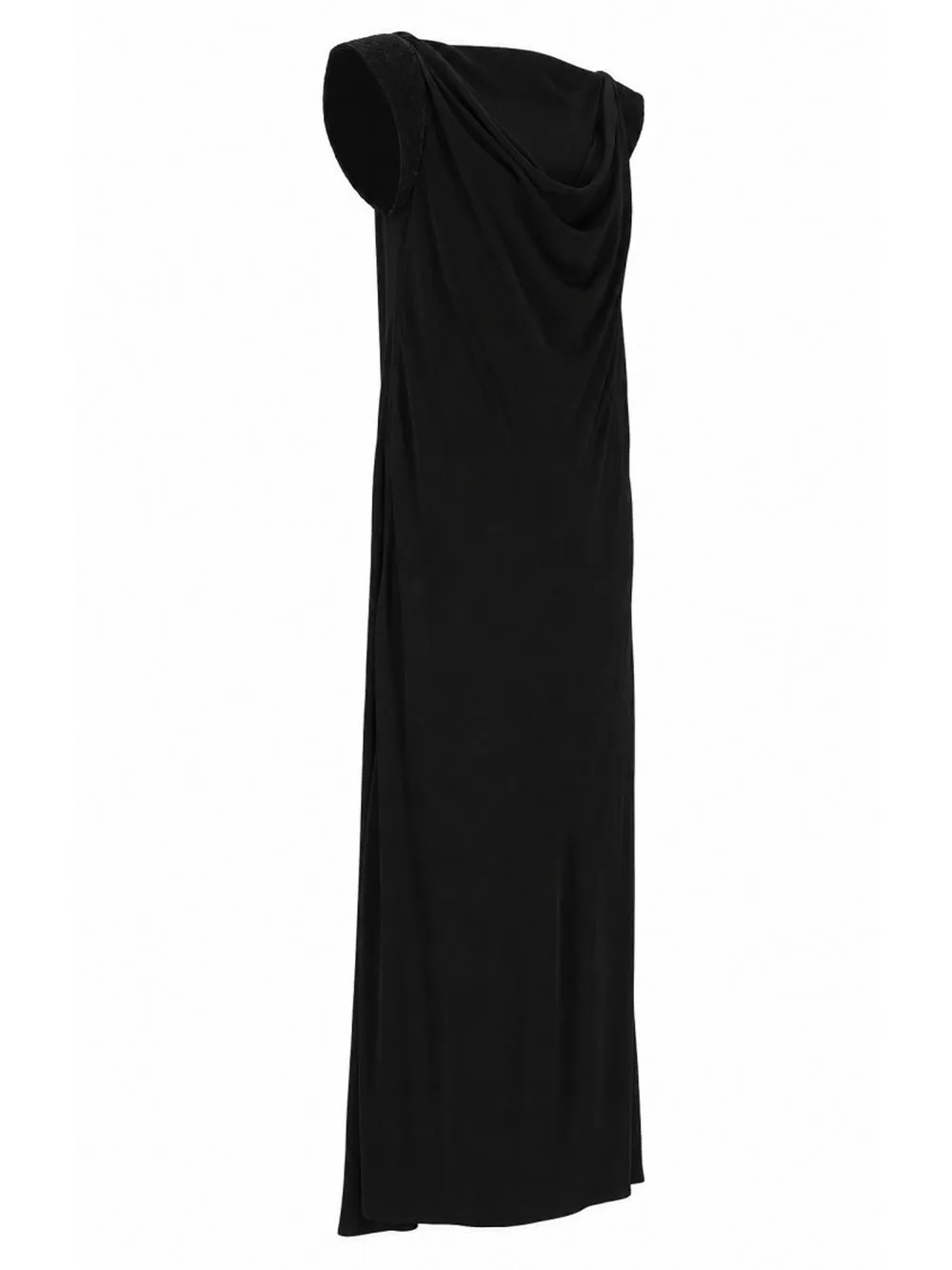 Crepe Viscose Jersey Dress Black sold by Wanan Luxury product image thumbnail 3