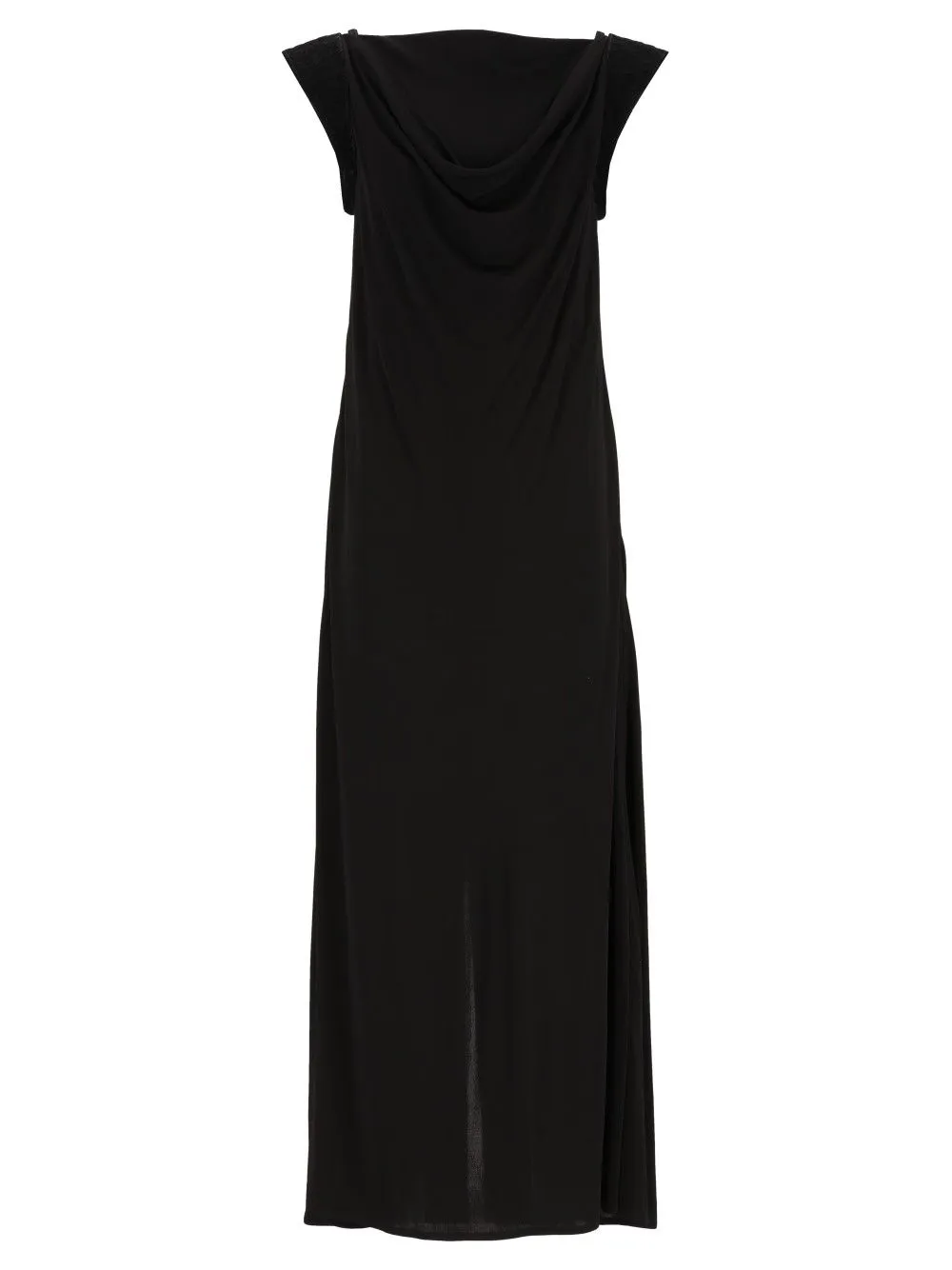 Crepe Viscose Jersey Dress Black sold by Wanan Luxury