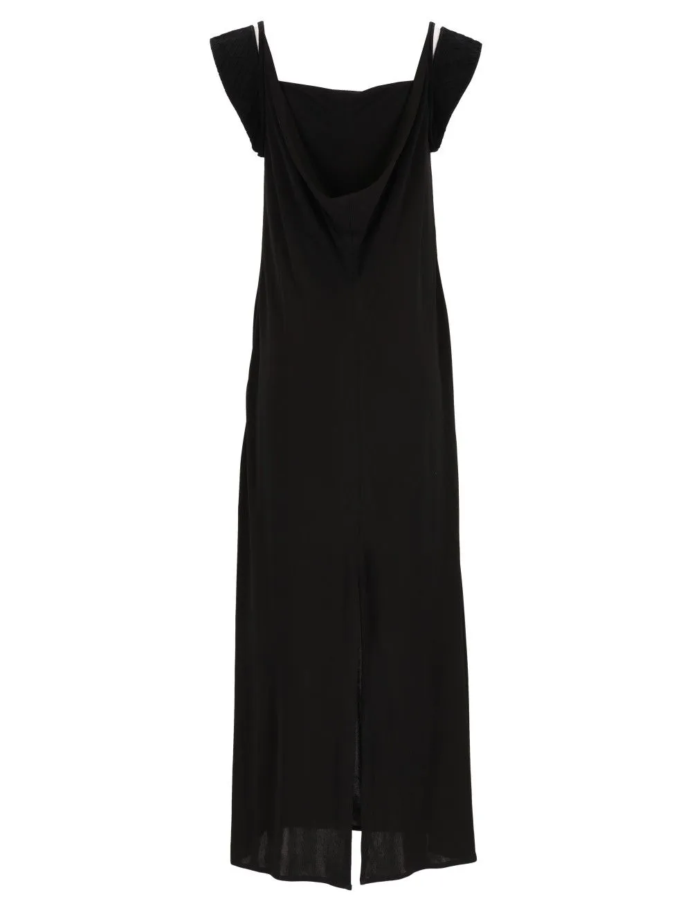 Crepe Viscose Jersey Dress Black sold by Wanan Luxury product image thumbnail 2