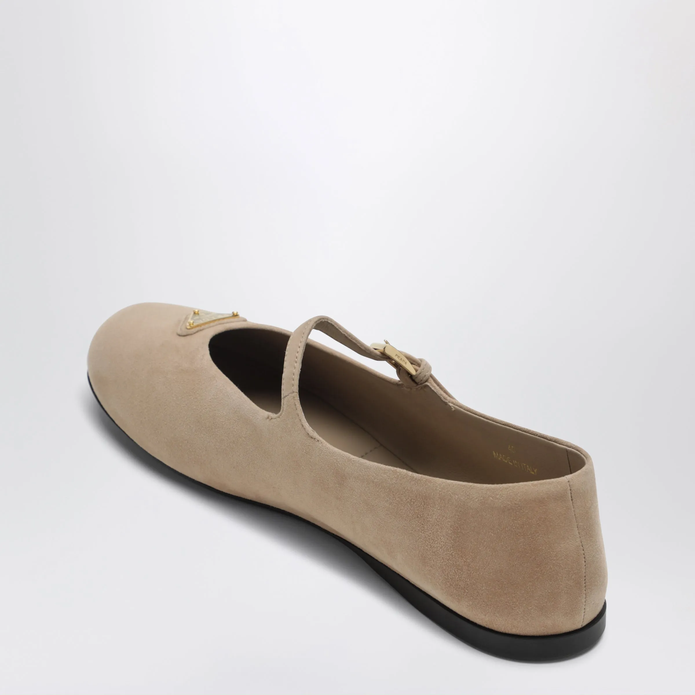 Ballet Flats In Sand Suede Leather sold by Wanan Luxury product image thumbnail 2