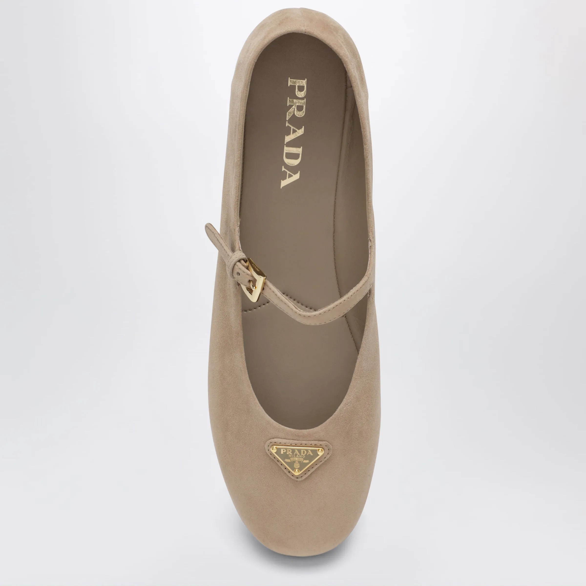 Ballet Flats In Sand Suede Leather sold by Wanan Luxury product image thumbnail 3