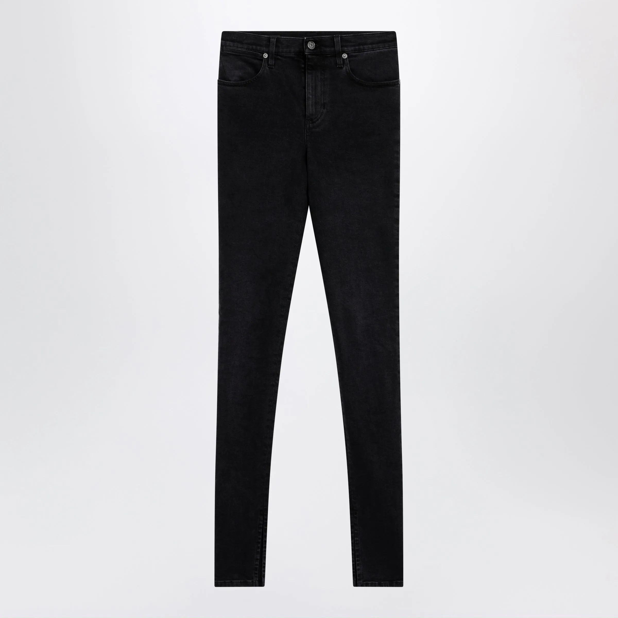 Skinny Washed Cotton Denim Jeans In Black sold by Wanan Luxury