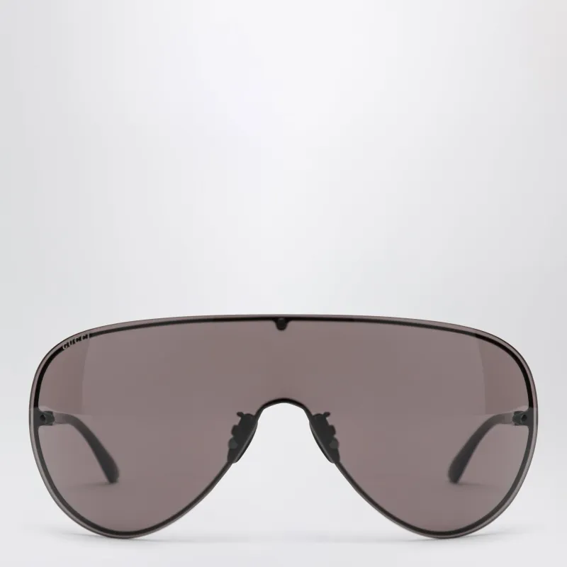 Shield Sunglasses Gg2271 S In Black Metal made by Gucci