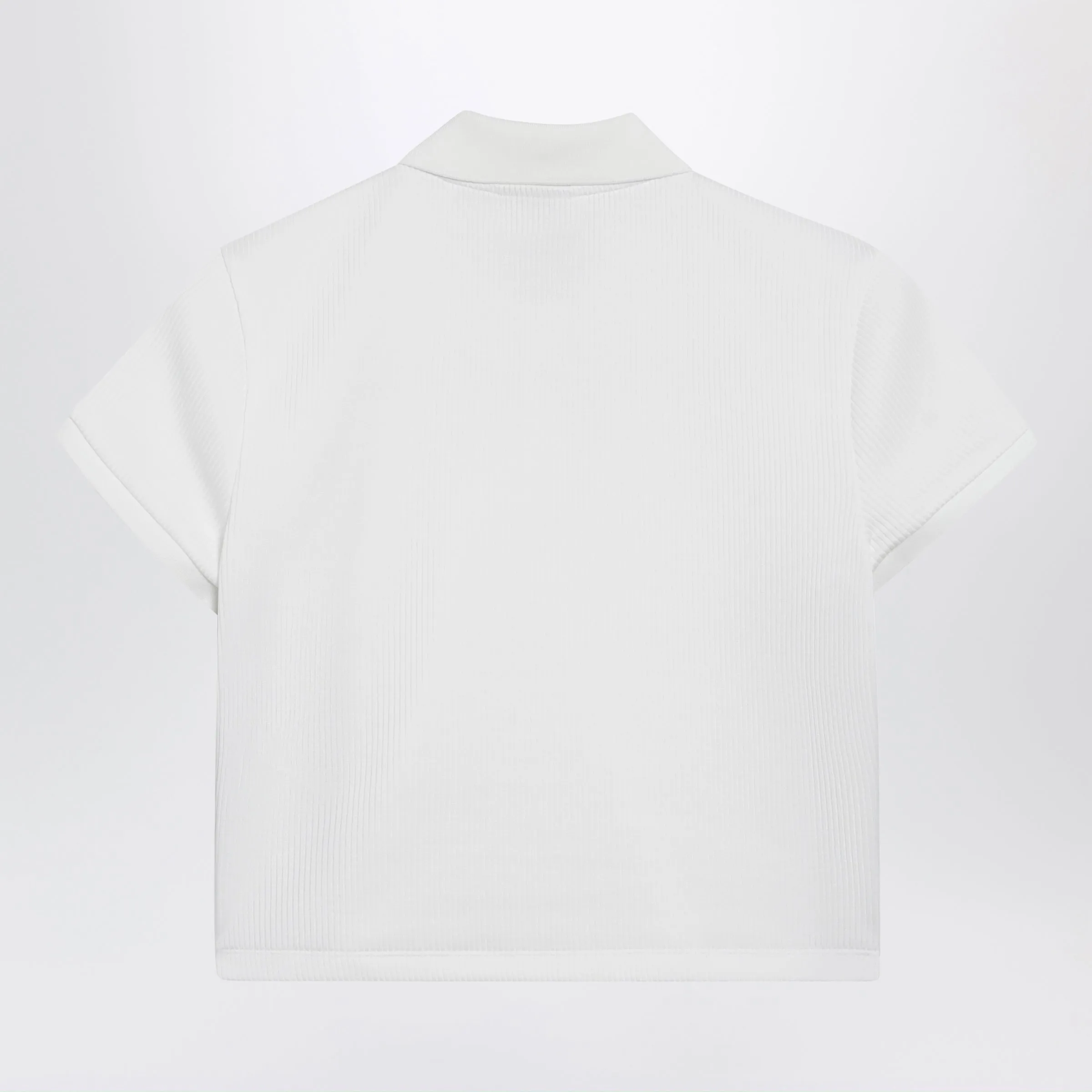 Ribbed Cotton Jersey Polo With Web In White sold by Wanan Luxury product image thumbnail 2