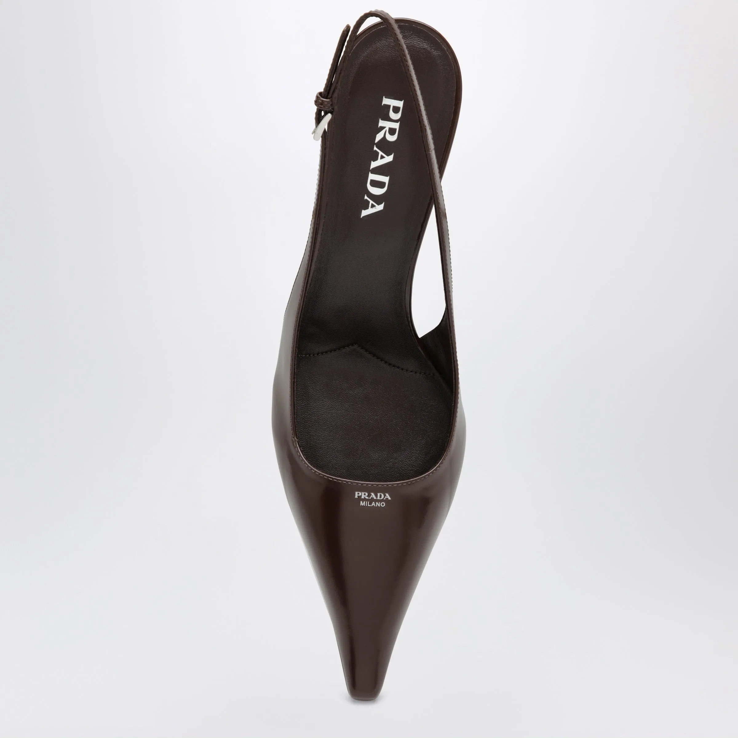 Burnt Leather Slingback Pumps sold by Wanan Luxury product image thumbnail 3