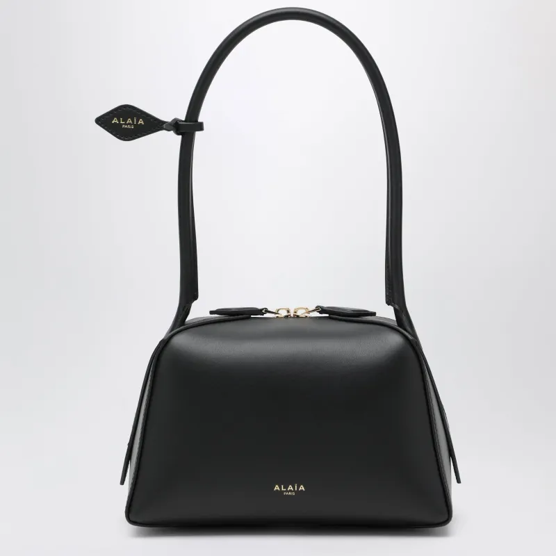 Small Le Teckel Shoulder Bag In Black Calfskin made by Alaia