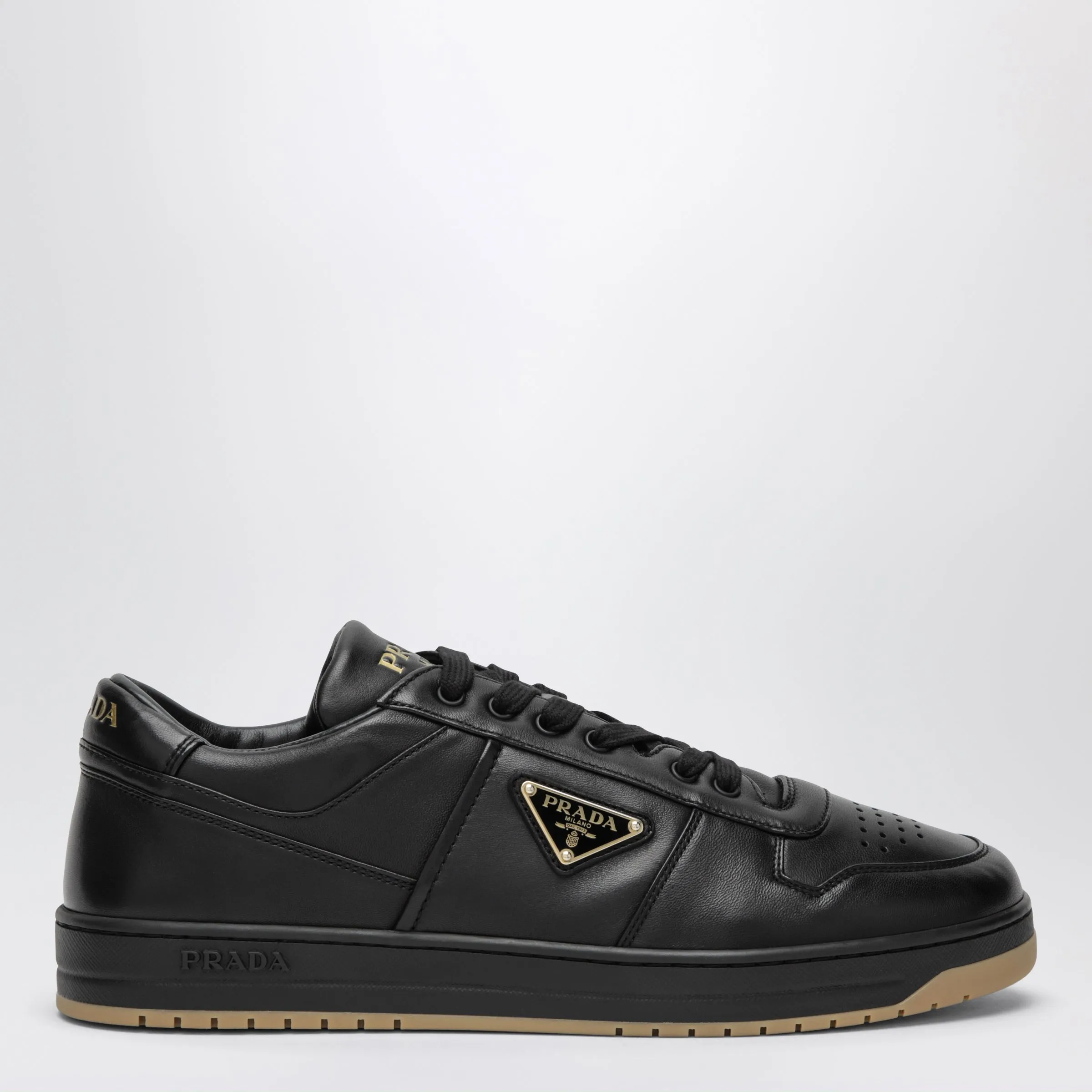 Black Downtown Sneakers In Nappa Leather sold by Wanan Luxury