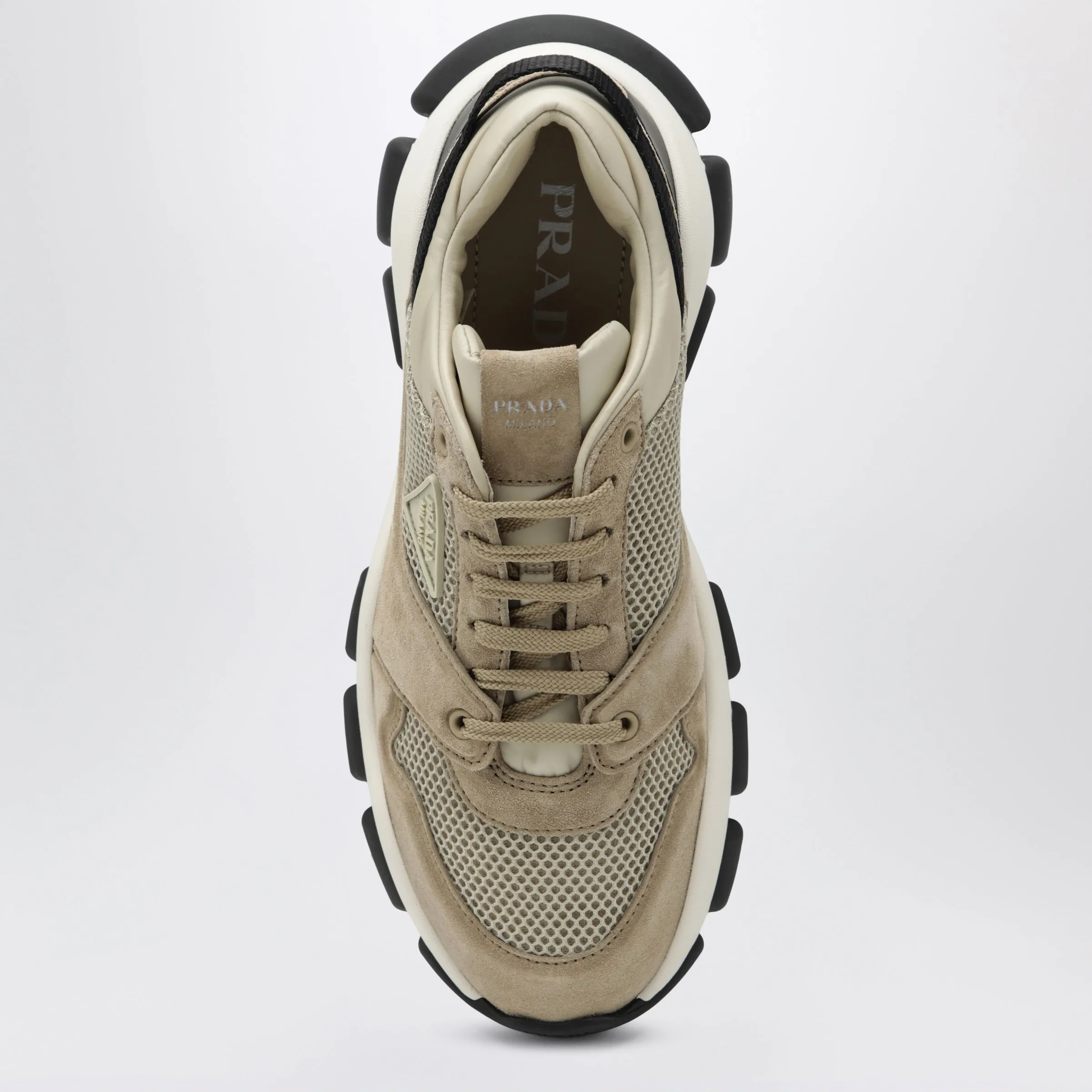 Mesh And Suede Sneakers In Desert sold by Wanan Luxury product image thumbnail 3