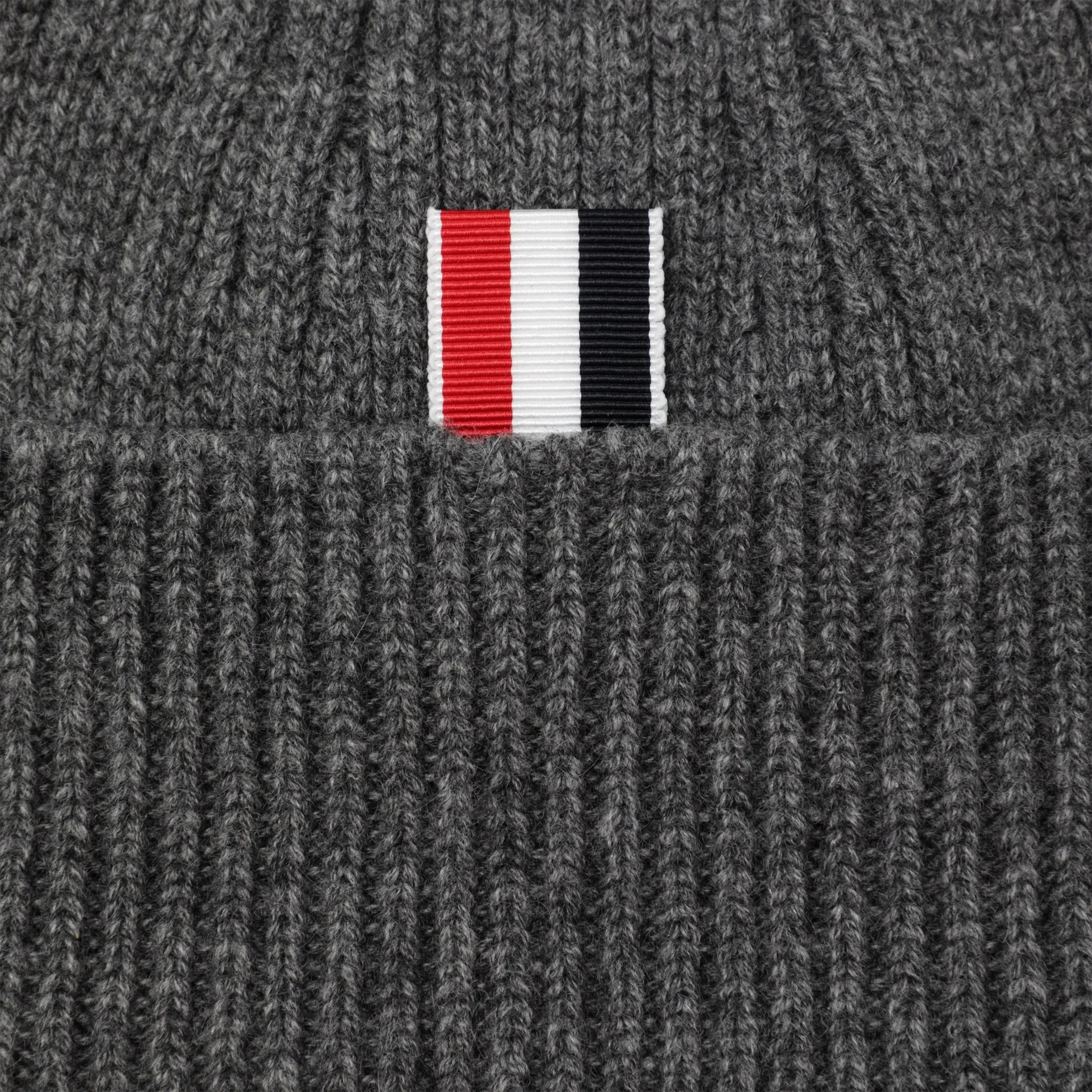 Grey Ribbed Cashmere Beanie sold by Wanan Luxury product image thumbnail 2