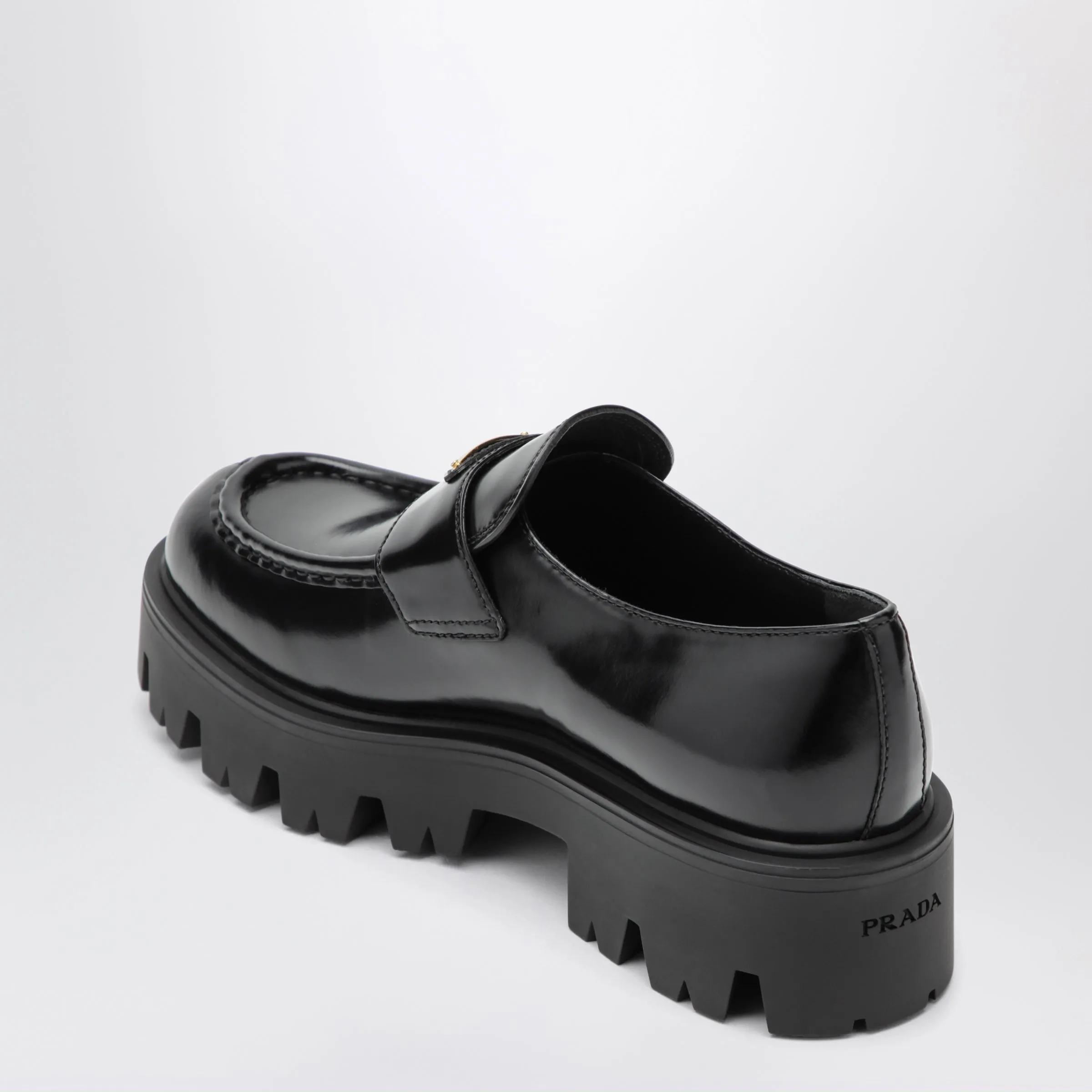Black Brushed Leather Loafers sold by Wanan Luxury product image thumbnail 2