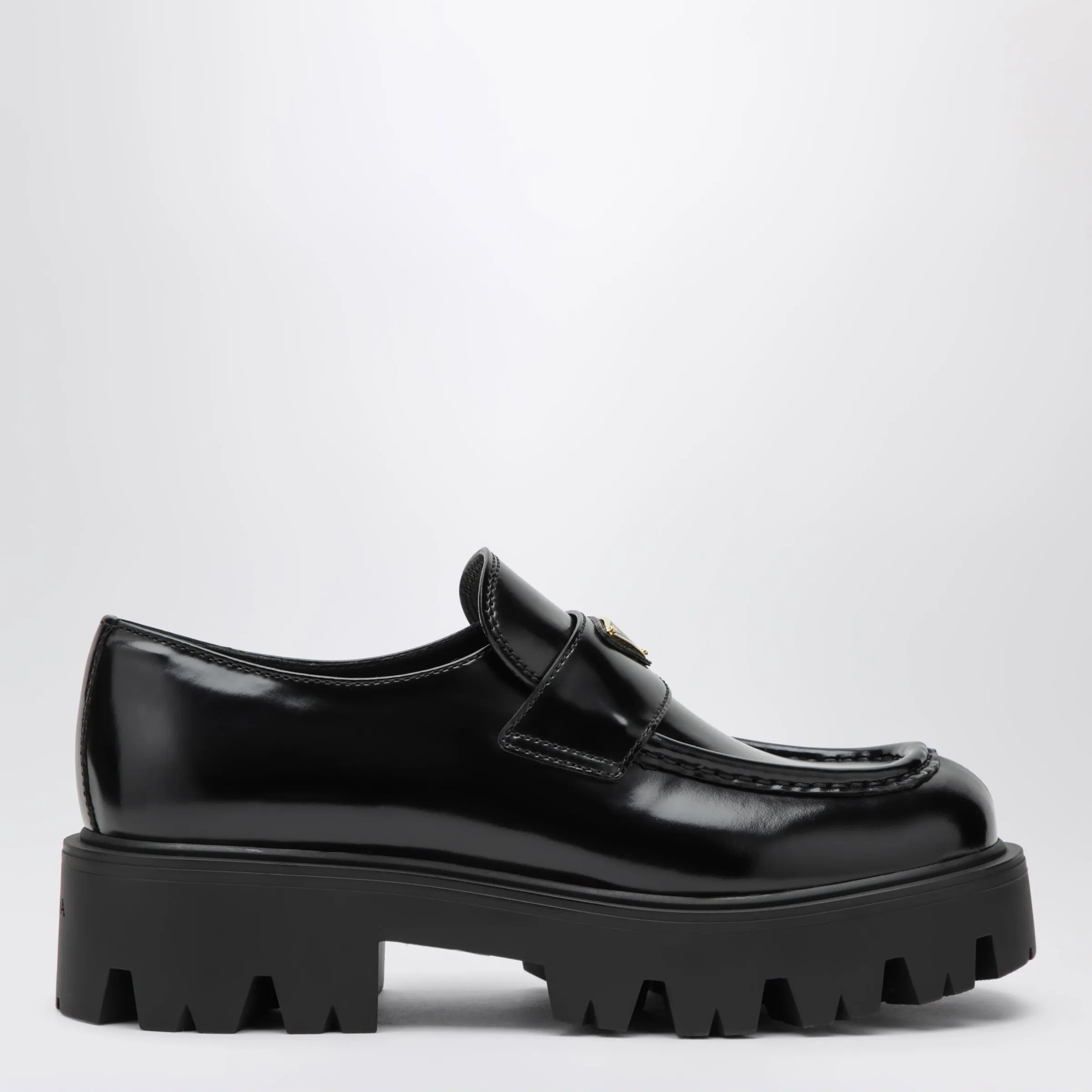Black Brushed Leather Loafers sold by Wanan Luxury