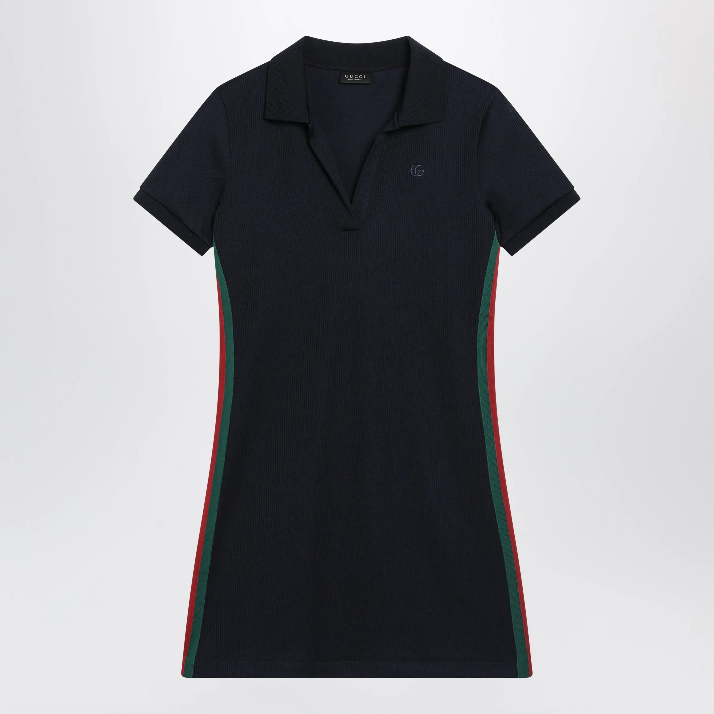 Blue Cotton Jersey Dress With Web Detail sold by Wanan Luxury
