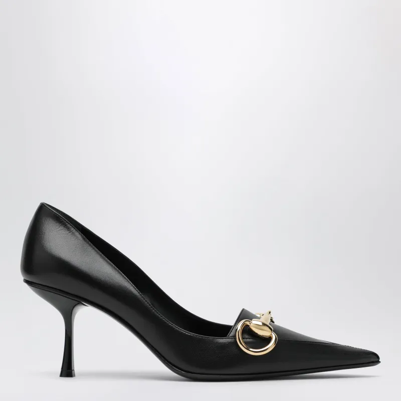Boulevard Pumps In Glossy Leather, Black made by Gucci