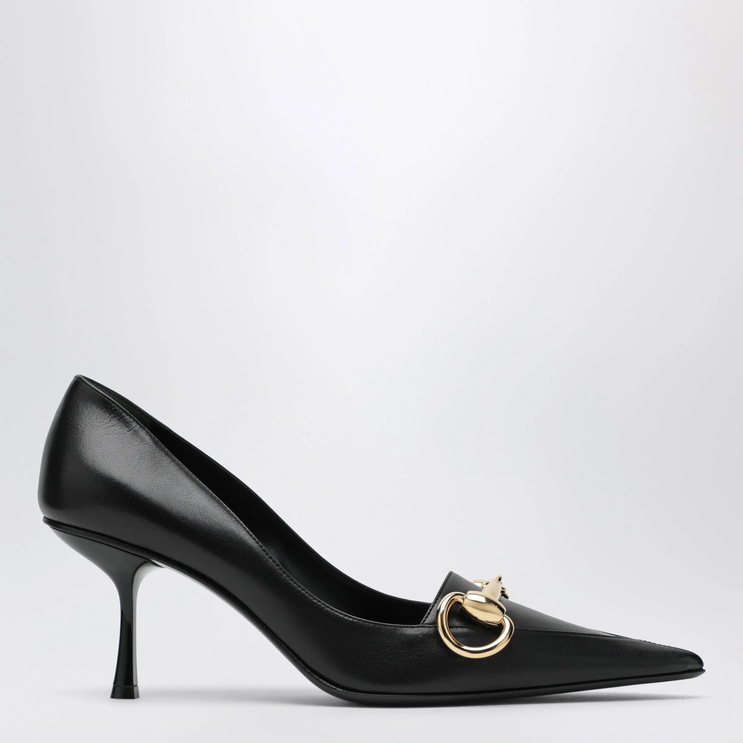 Boulevard Pumps In Glossy Leather, Black sold by Wanan Luxury