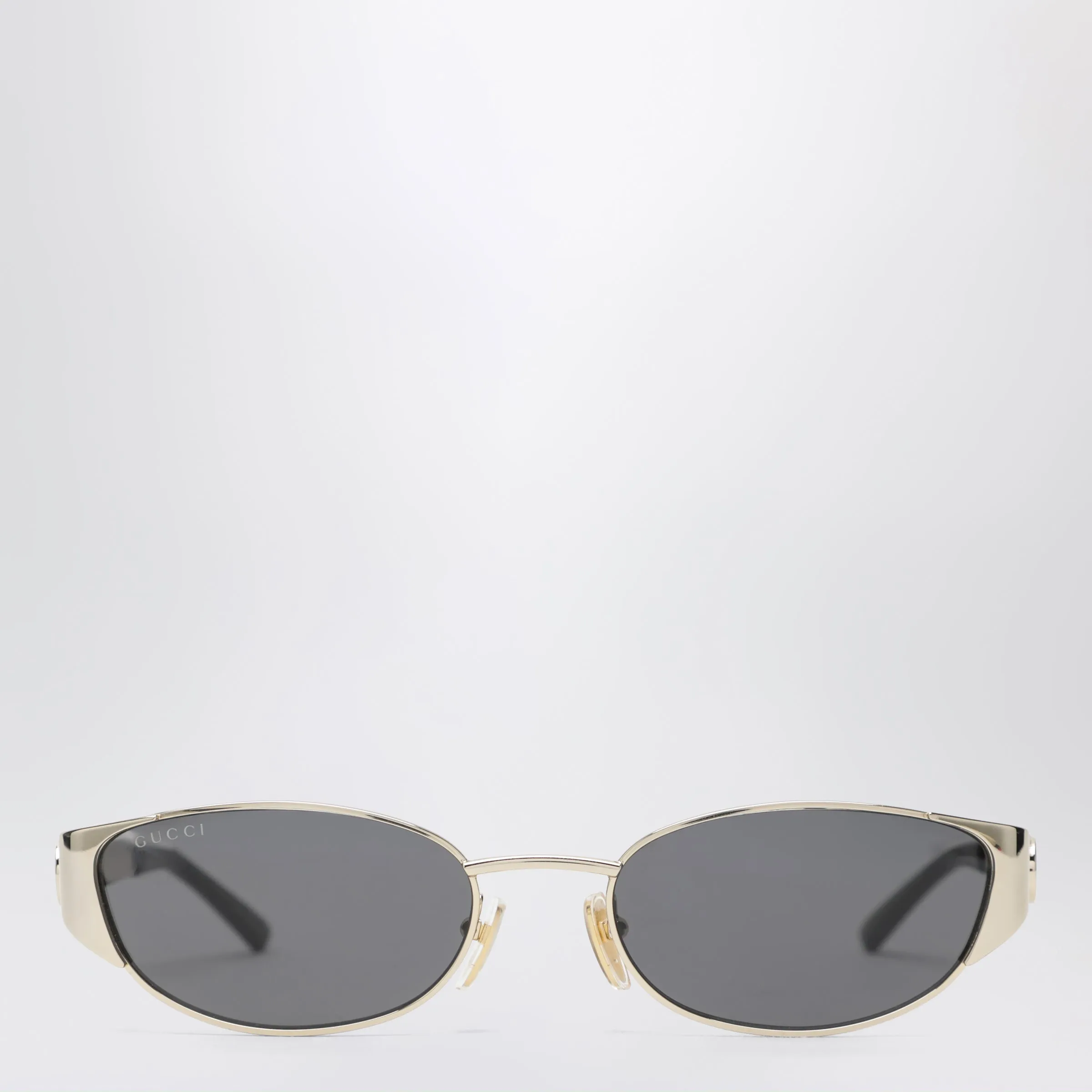 Gold-Tone Metal Oval Sunglasses sold by Wanan Luxury