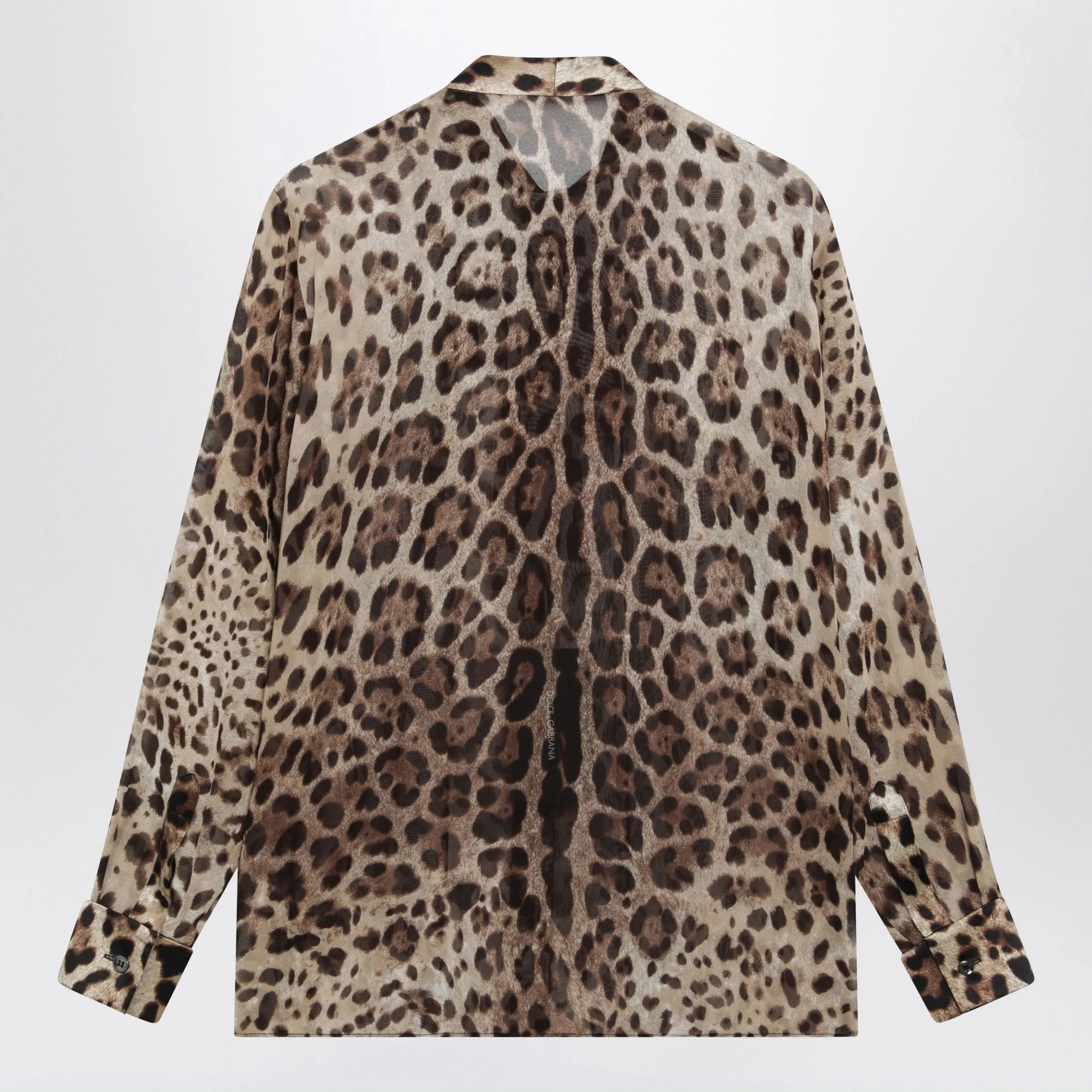 Leopard-Print Silk Georgette Shirt sold by Wanan Luxury product image thumbnail 2
