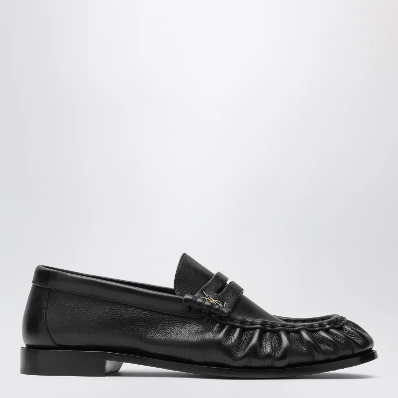 Black Le Loafer Leather Loafers made by Yves Saint Laurent