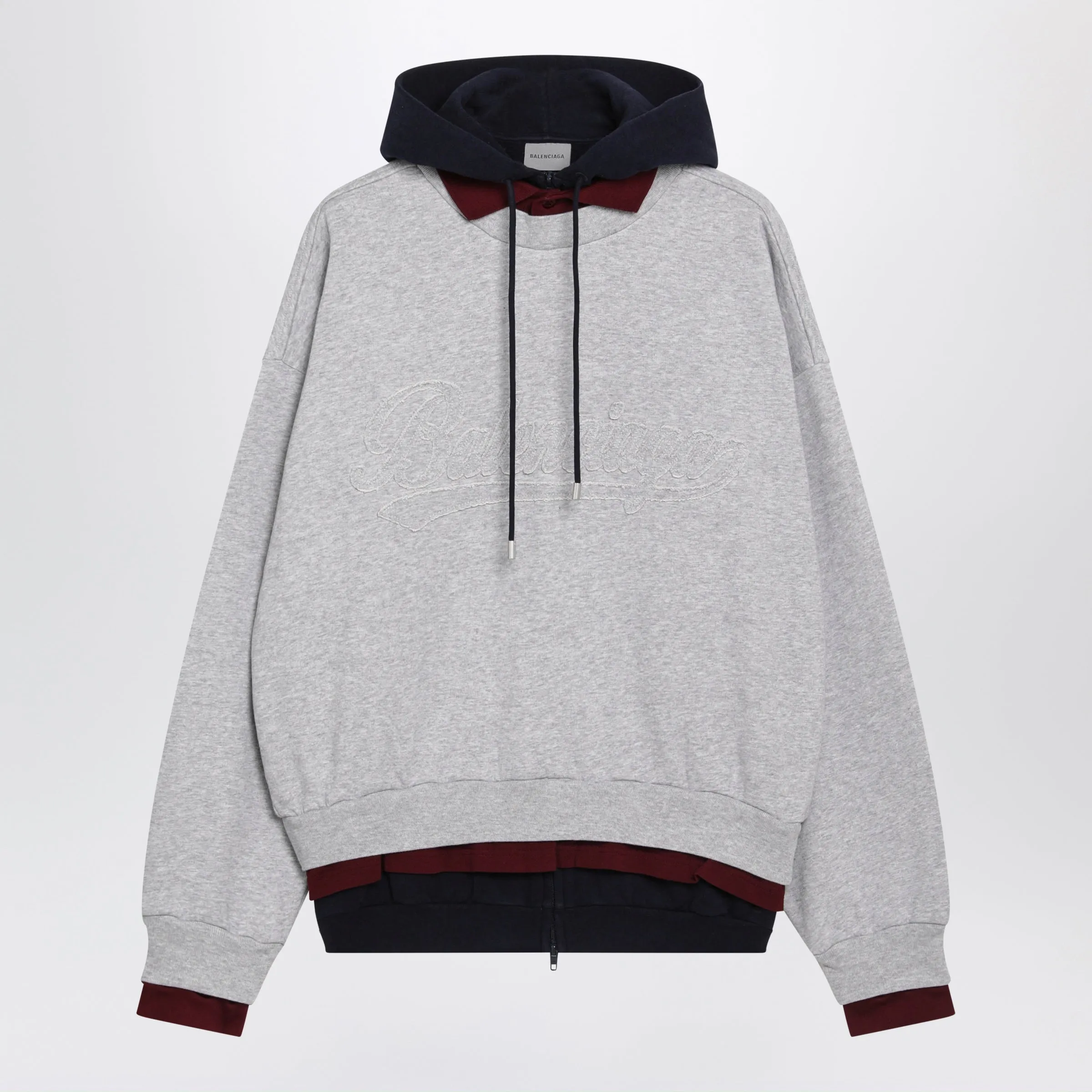 Layered Gray Hoodie sold by Wanan Luxury