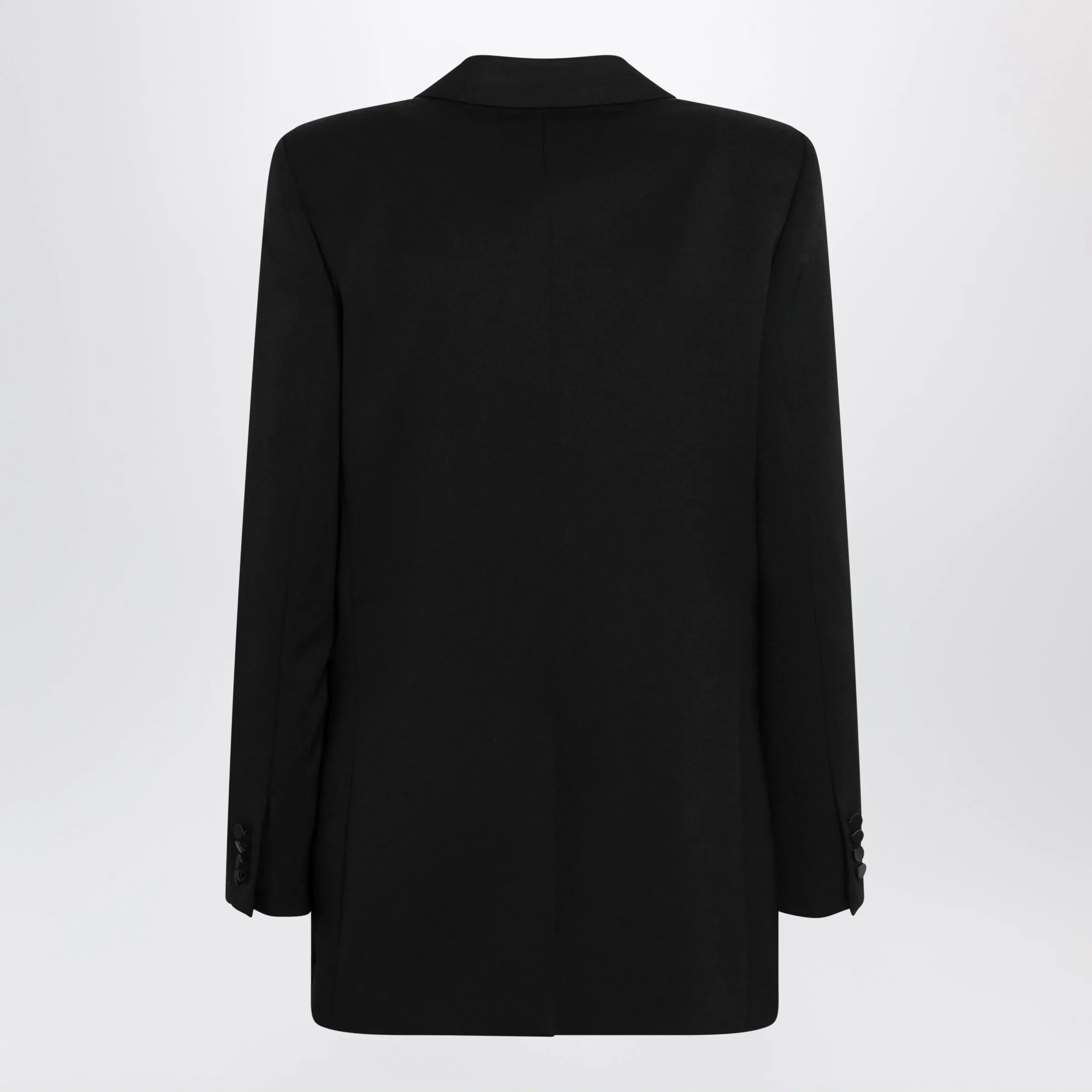 Double-Breasted Wool Blazer In Black sold by Wanan Luxury product image thumbnail 2
