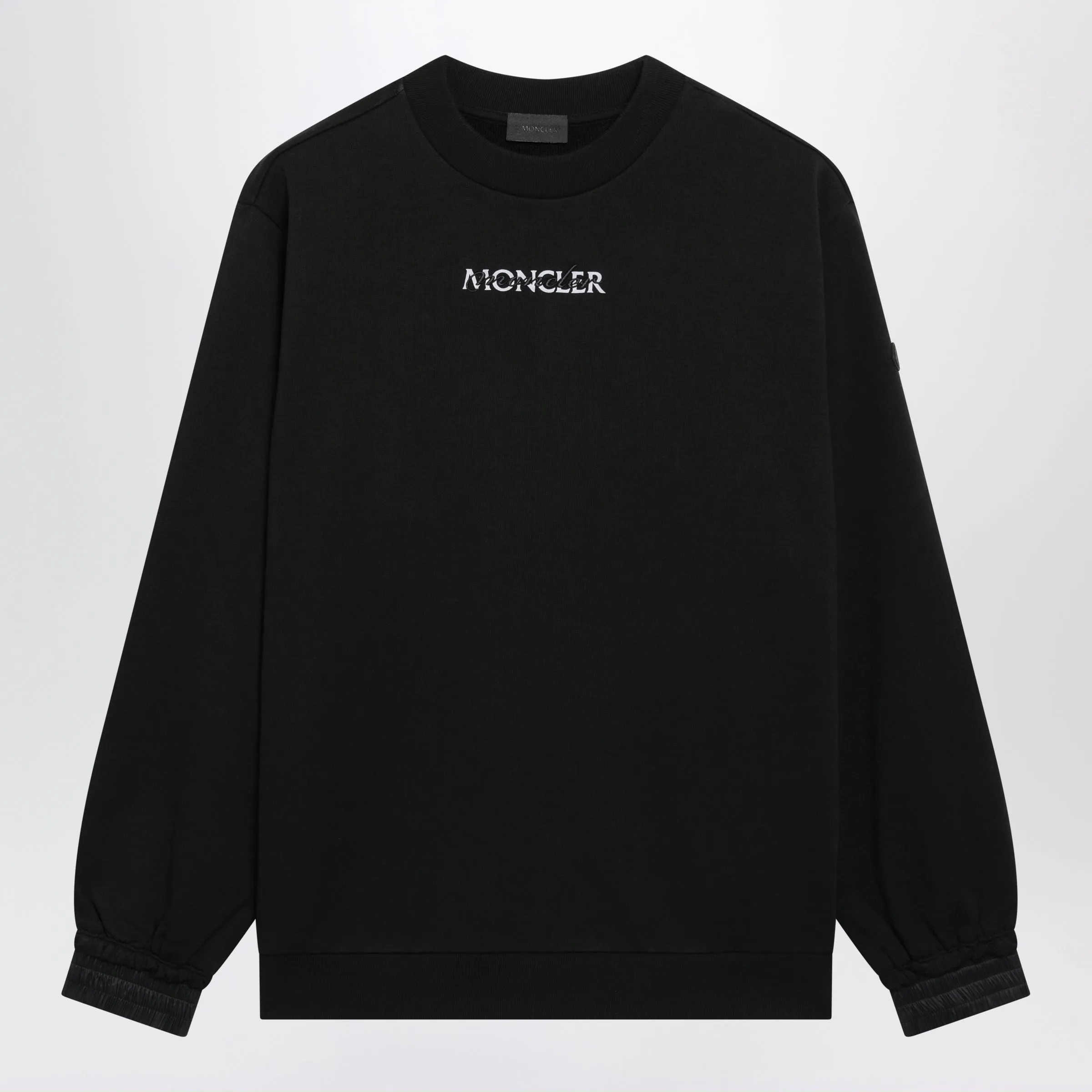 Black Cotton Sweatshirt With Logo sold by Wanan Luxury