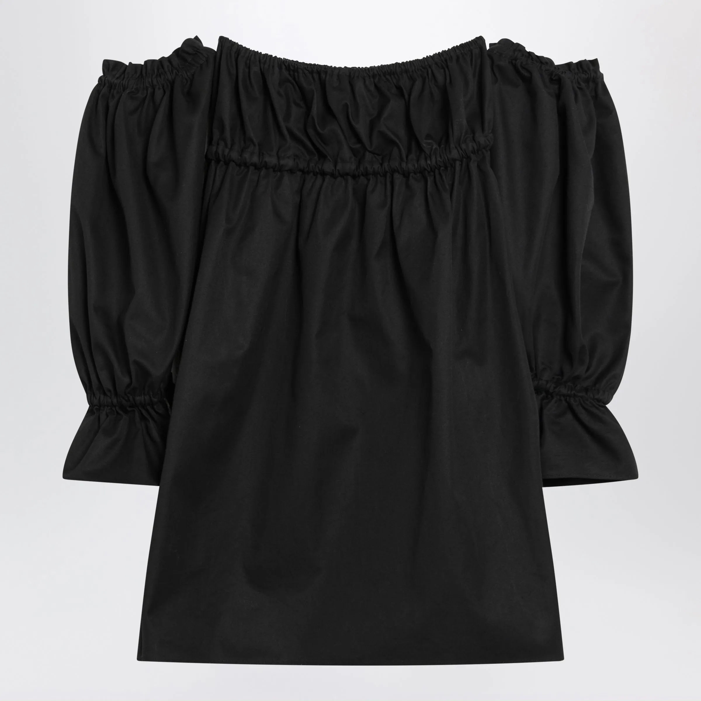 Black Off-The-Shoulder Mini Dress sold by Wanan Luxury product image thumbnail 2